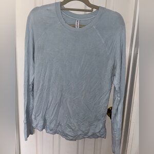 Athleta Soft Blue Long Sleeve Tee